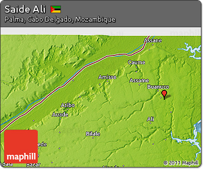 Physical 3D Map of Saide Ali