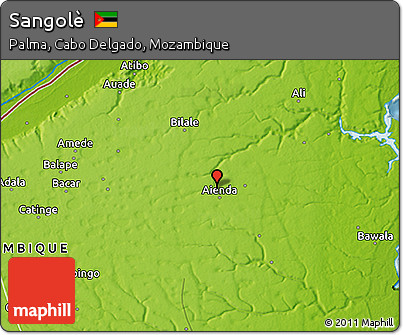 Physical 3D Map of Sangolè
