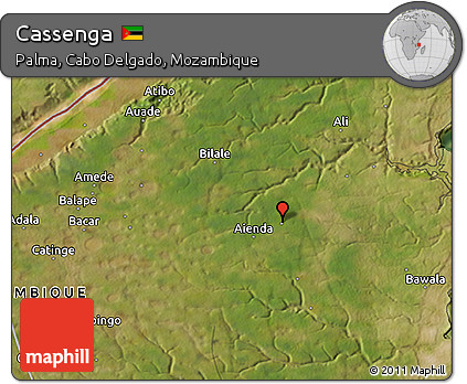 Satellite 3D Map of Cassenga