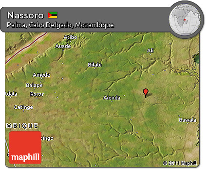 Satellite 3D Map of Nassoro