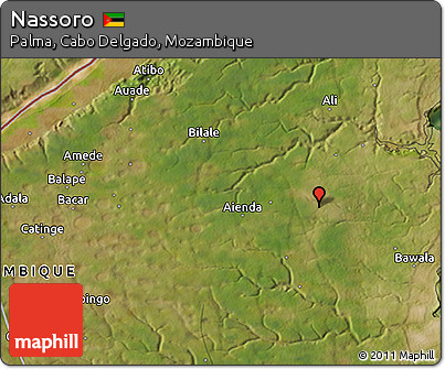 Satellite 3D Map of Nassoro