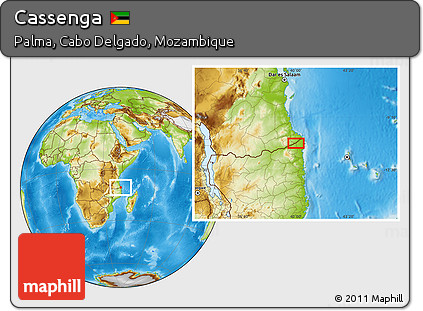 Physical Location Map of Cassenga