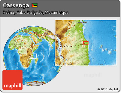 Physical Location Map of Cassenga