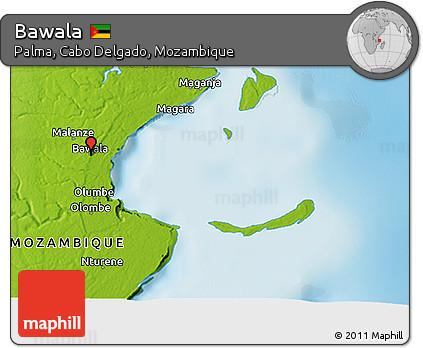 Physical 3D Map of Bawala