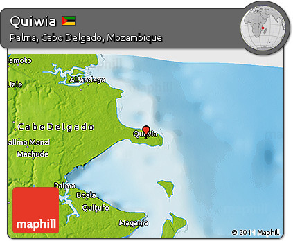 Physical 3D Map of Quiwia