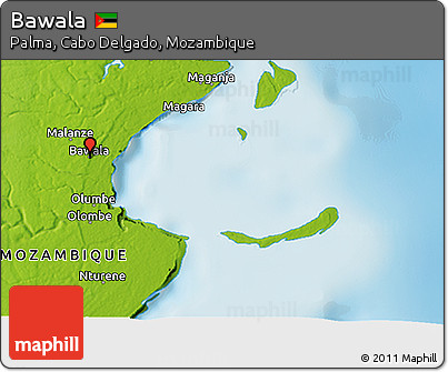 Physical 3D Map of Bawala