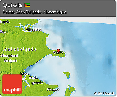 Physical 3D Map of Quiwia