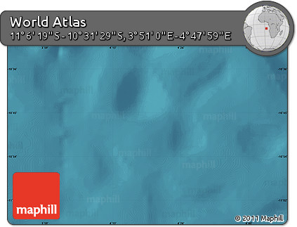 Satellite Map of the Area around 10° 48' 54" S, 4° 19' 30" E