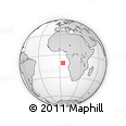 Outline Map of the Area around 10° 48' 54" S, 4° 19' 30" E, rectangular outline