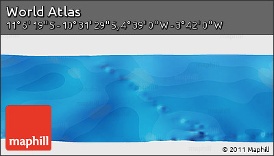 Political Panoramic Map of the Area around 10° 48' 54" S, 4° 10' 30" W