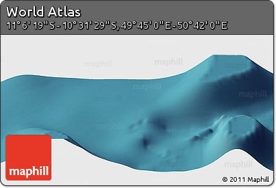 Satellite Panoramic Map of the Area around 10° 48' 54" S, 50° 13' 30" E