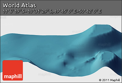 Satellite Panoramic Map of the Area around 10° 48' 54" S, 50° 13' 30" E