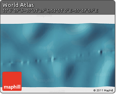 Satellite 3D Map of the Area around 10° 48' 54" S, 55° 19' 30" E