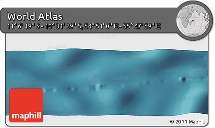 Satellite Panoramic Map of the Area around 10° 48' 54" S, 55° 19' 30" E