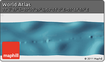 Satellite Panoramic Map of the Area around 10° 48' 54" S, 55° 19' 30" E