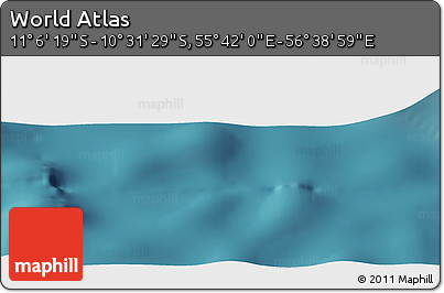 Satellite Panoramic Map of the Area around 10° 48' 54" S, 56° 10' 29" E