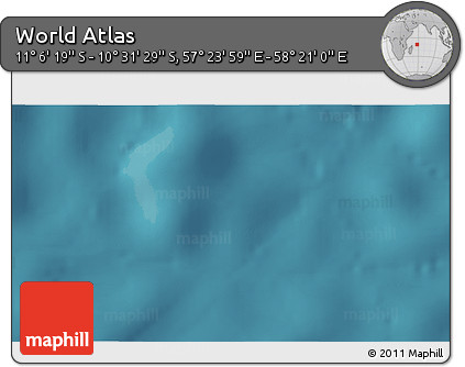 Satellite 3D Map of the Area around 10° 48' 54" S, 57° 52' 30" E