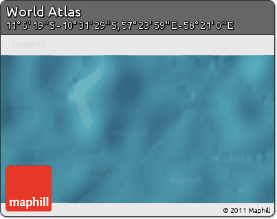 Satellite 3D Map of the Area around 10° 48' 54" S, 57° 52' 30" E