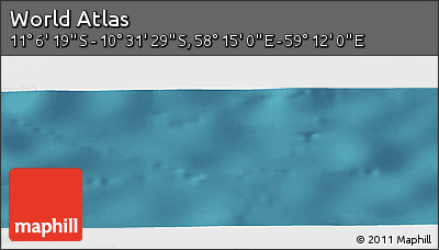 Satellite Panoramic Map of the Area around 10° 48' 54" S, 58° 43' 30" E