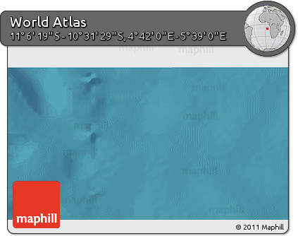Satellite 3D Map of the Area around 10° 48' 54" S, 5° 10' 30" E