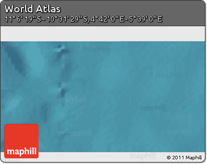 Satellite 3D Map of the Area around 10° 48' 54" S, 5° 10' 30" E