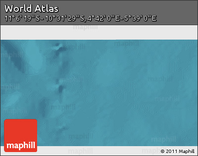 Satellite 3D Map of the Area around 10° 48' 54" S, 5° 10' 30" E