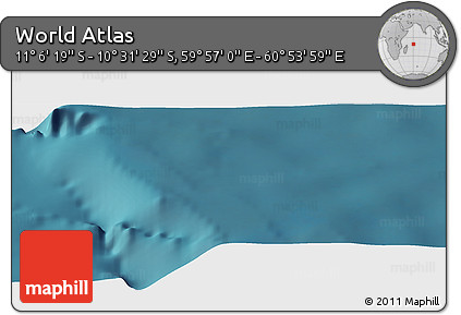 Satellite Panoramic Map of the Area around 10° 48' 54" S, 60° 25' 29" E