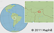 Savanna Style Location Map of the area around 10° 48' 54" S, 67° 4' 29" W