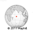 Outline Map of the Area around 10° 48' 54" S, 68° 4' 29" E, rectangular outline