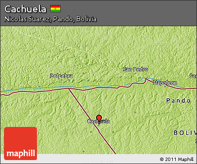 Physical 3D Map of Cachuela