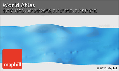 Physical Panoramic Map of the Area around 10° 48' 54" S, 71° 28' 29" E