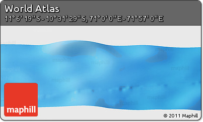 Physical Panoramic Map of the Area around 10° 48' 54" S, 71° 28' 29" E