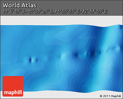Political 3D Map of the Area around 10° 48' 54" S, 72° 19' 29" E