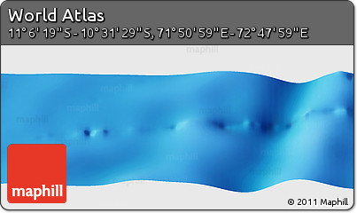 Physical Panoramic Map of the Area around 10° 48' 54" S, 72° 19' 29" E