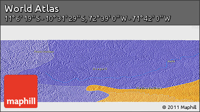 Political Panoramic Map of the Area around 10° 48' 54" S, 72° 10' 30" W