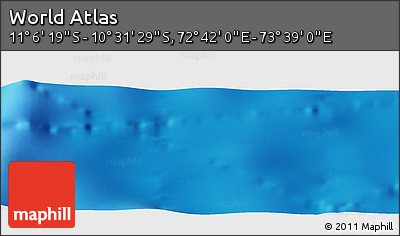 Physical Panoramic Map of the Area around 10° 48' 54" S, 73° 10' 30" E