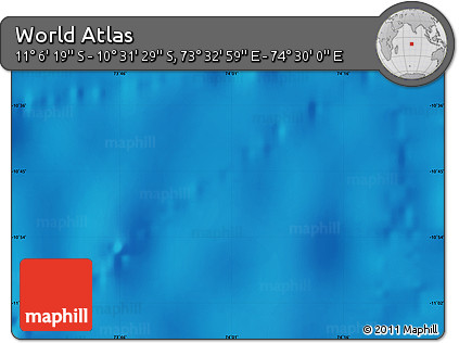 Physical Map of the Area around 10° 48' 54" S, 74° 1' 30" E