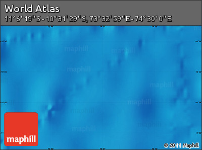 Physical Map of the Area around 10° 48' 54" S, 74° 1' 30" E