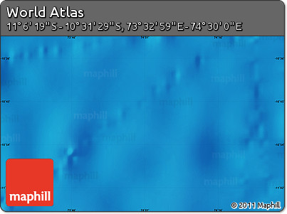 Physical Map of the Area around 10° 48' 54" S, 74° 1' 30" E