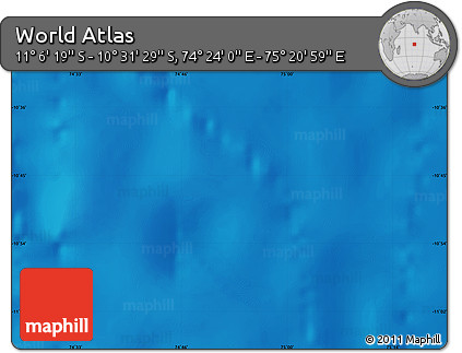 Physical Map of the Area around 10° 48' 54" S, 74° 52' 30" E