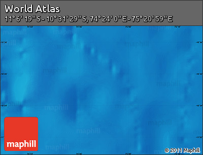 Physical Map of the Area around 10° 48' 54" S, 74° 52' 30" E