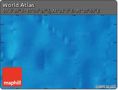 Physical Map of the Area around 10° 48' 54" S, 74° 52' 30" E