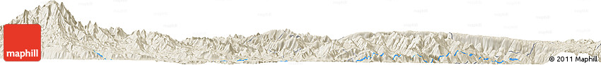 Shaded Relief Horizon Map of the Area around 10° 48' 54" S, 74° 43' 29" W Shaded Relief Horizon Map of the Area around 10° 48' 54" S, 74° 43' 29" W