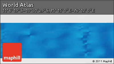 Physical Panoramic Map of the Area around 10° 48' 54" S, 75° 43' 29" E