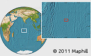 Satellite Location Map of the area around 10° 48' 54" S, 76° 34' 29" E