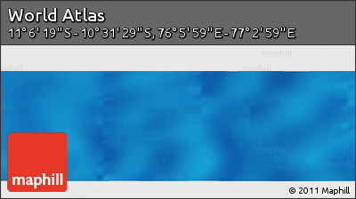 Physical Panoramic Map of the Area around 10° 48' 54" S, 76° 34' 29" E