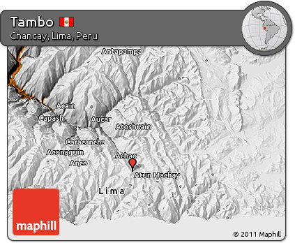 Physical 3D Map of Tambo