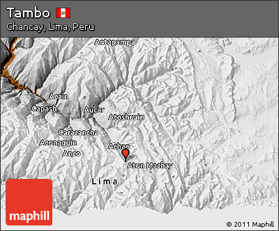 Physical 3D Map of Tambo