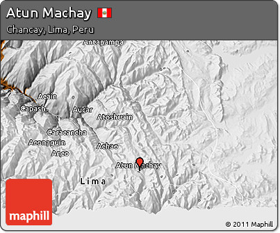 Physical 3D Map of Atun Machay