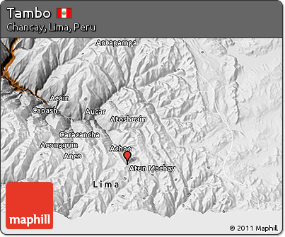Physical 3D Map of Tambo